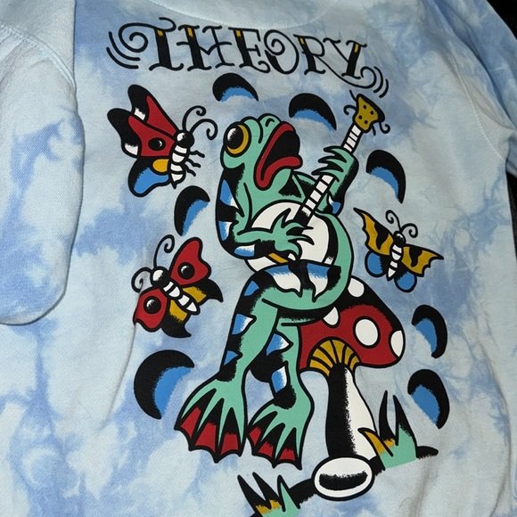 Theory Skateboard Blue Tye-Dye Sweater - Picture 4 of 4